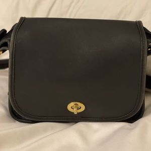 Vintage Coach Legacy Small Flap Bag #9965 Black